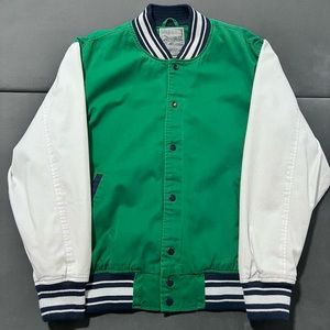 Vintage Y2K Green Varsity/Bomber Jacket!